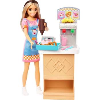 Barbie You Can Be Anything Coffee Shop Playset GMW03 21 Pcs Age 3