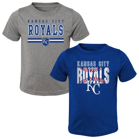 MLB Kansas City Royals Toddler Boys' 2pk T-Shirt - 3T
