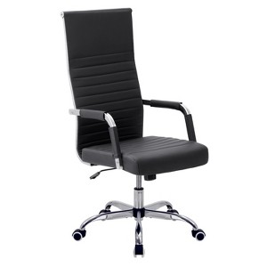 LACOO High-Back Faux Leather Desk Chair - 1 of 4