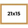 PosterPalooza | 21x15 Wood Antique Frame with UV Acrylic, 4 Finishes: Bronze, Gold, Silver, and Black - 2 of 4