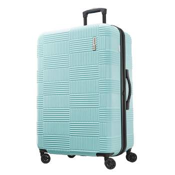 American Tourister NXT Hardside Large Checked Spinner Suitcase