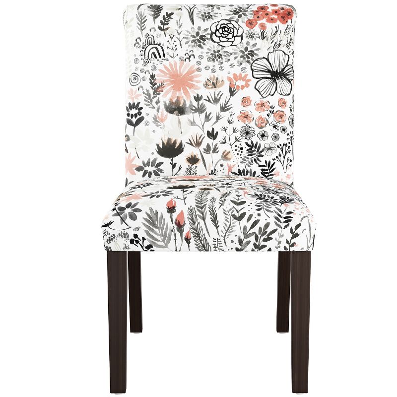 Skyline Furniture Hendrix Dining Chair in Winter Botanical Red, 1 of 9