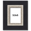PosterPalooza | Photo Size Embellished Black Picture Frame - UV Acrylic, Foam Board Backing, Hanging Hardware - 2 of 4