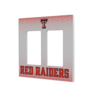 NCAA Big 12 Universities Linen Hidden-Screw Light Switch Plate for Double Rocker - 1 of 4