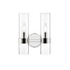 Datus 2-Light Wall Sconce - Modern Iron Design with Clear Glass Shades, Dimmable - 4 of 4