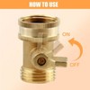 Maggift Landscape Equipment Parts and Accessories, Heavy-Duty Adjustable Twist Hose Nozzle, Versatile, Easy to Use, Gold, 1.18"*1.18"*1.77" - 4 of 4