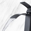 OUTSUPPLY Waterfall Spout Bathroom Faucet,Single Handle Bathroom Vanity Sink Faucet - 4 of 4