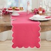 Saro Lifestyle Scalloped Table Runner - 3 of 3