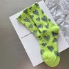 Anna-Kaci 3-Pair Soft Knit Crew Socks Set with Sweet Heart Pattern, Breathable Fabric and Everyday Essential Design - 2 of 3