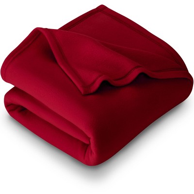 red fleece blanket