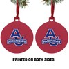 American University Primary Logo Aluminum Holiday Christmas Tree Ornament - 2 of 4