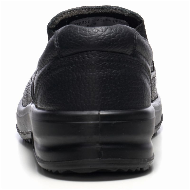 Alpine Swiss Arbete Mens Leather Slip-On Work Shoes Slip Resistant, 5 of 6