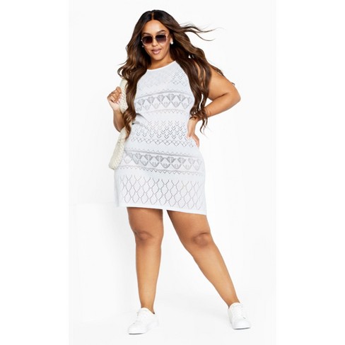 Women's Plus Size Cornelia Dress - cream | CITY CHIC - image 1 of 4