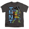 Teenage Mutant Ninja Turtles: Mutant Mayhem Leo Character Kids T Shirt For Youth, Charcoal - 2 of 4