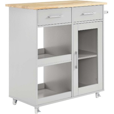 Modway Culinary Kitchen Cart With Towel Bar