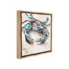 Stupell Industries Abstract Nautical Crab Black Framed Floater Canvas Wall Art - 3 of 4