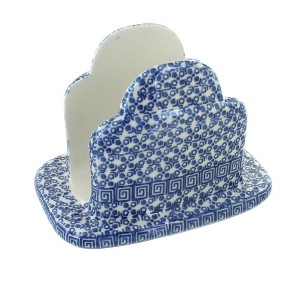 Blue Rose Polish Pottery 487 Ceramika Artystyczna Napkin Holder - 1 of 1