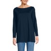 Lands' End Women's Supima Cotton Adjustable 3/4 Sleeve Boatneck Tunic - 4 of 4