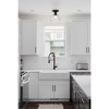 Urban Ambiance Luxury Transitional Indoor Ceiling Light,  7''H x 7-5/8"W x 7-5/8''D,  Matte Black Finish, UHP4884 - 2 of 4