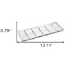HomeRoots 13" Clear Rectangular Crystal Serving Tray - 3 of 4