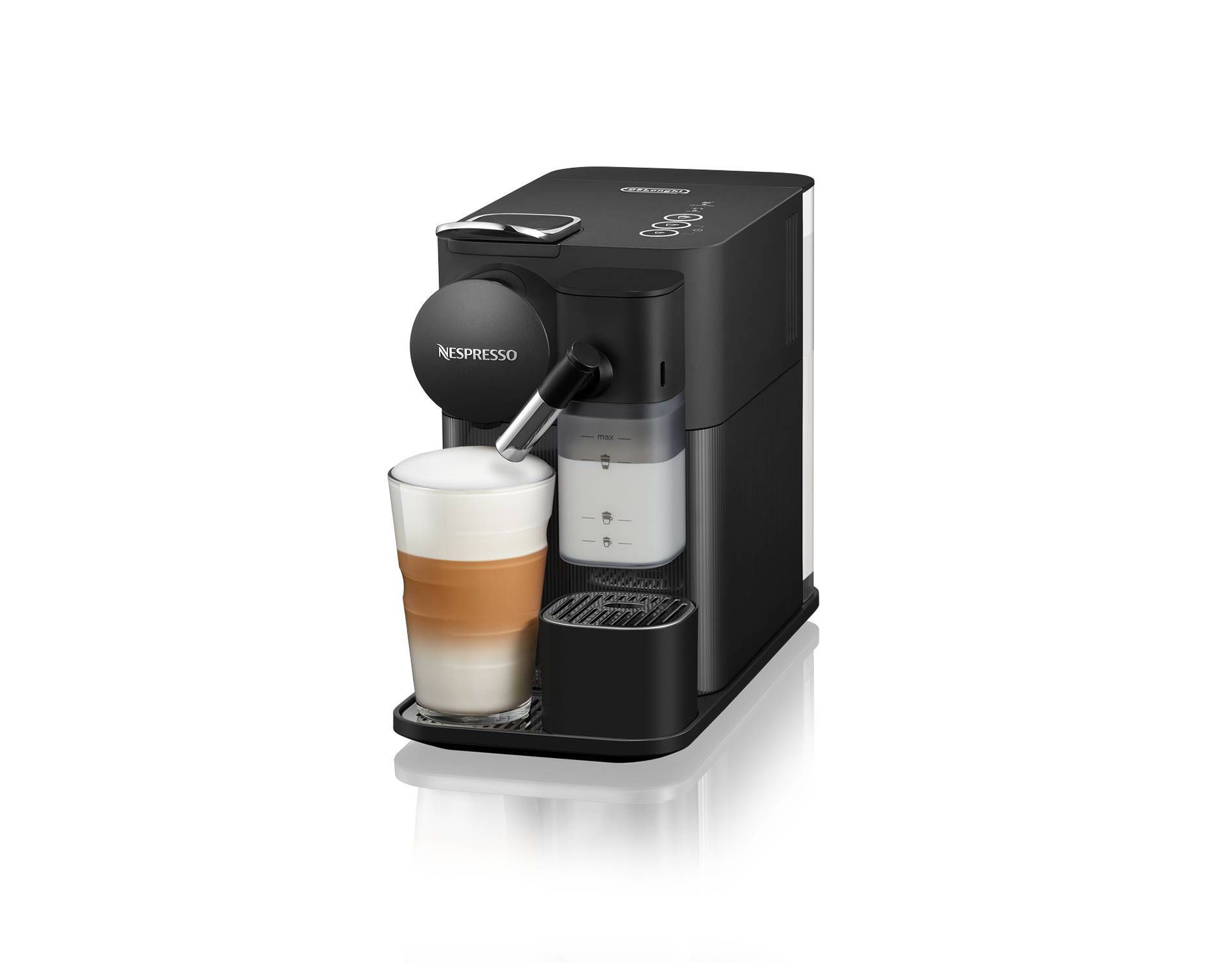Nespresso Lattissima One Coffee Maker and Espresso Machine by DeLonghi - Black: 19 Bars, Automatic Shut-Off, 1300W