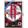 Trends International NBA Houston Rockets - Maximalist Logo 23 Framed Wall Poster Prints - 3 of 4