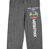 Woodstock Festival Grounds Men's Gray Heather Sleep Pajama Pants - 2 of 4