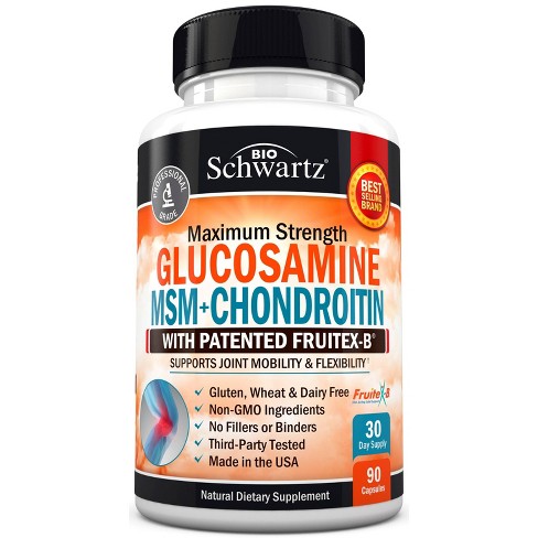 Bioschwartz Glucosamine Chondroitin Msm Turmeric Veggie Caps 90ct Target