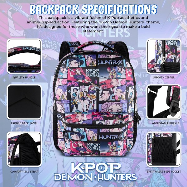 Mochila de personajes de 16 pulgadas para niños y niñas con correas ajustables 4
