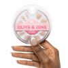Olive & June Press-On Fake Nails - M Almond - Iconic French - 42ct - 2 of 4