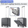 Whisen 18" Hard Shell Carry-On with Front Door, Laptop Layer & TSA Lock - 3 of 4