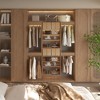 APRILSOUL Short Tower Unit Wall Mount 3-Shelf Wood Closet System - 3 of 4