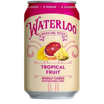 Waterloo Tropical Fruit Sparkling Water - 8pk/12 fl oz Cans