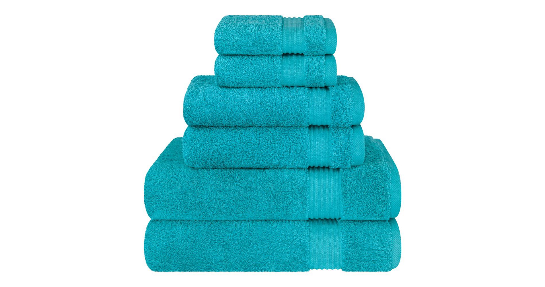 American Soft Linen Turkish Premium Quality 100% Cotton 6 Piece Towel Set, Soft Absorbent Quick Dry Bath Towels for Bathroom