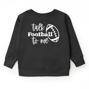 The Juniper Shop Talk Football To Me Ball Youth Ultra-Soft Graphic Sweatshirt - 1 of 4