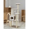 65-Inch Cat Tree for Indoor Cats - Modern Multi-Level Cat Tower with 5 Scratching Posts, Perch, and Washable Cushions - Cat Furniture by WoodyWonders - 3 of 4