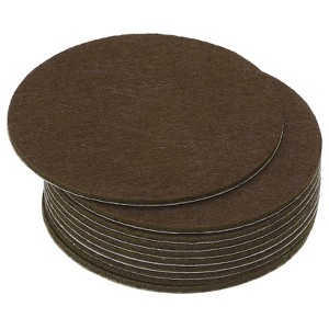 Unique Bargains Round Soft Adhesive Non-slip Anti-scratch Furniture Lamp Base Felt 10 Pcs - 1 of 3