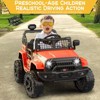 12V Kids Ride On Truck, Electric Play Car Ride-On Toy with Parent Remote Control, 3 Speeds, 4 Tires Suspension, LED Lights - 2 of 4