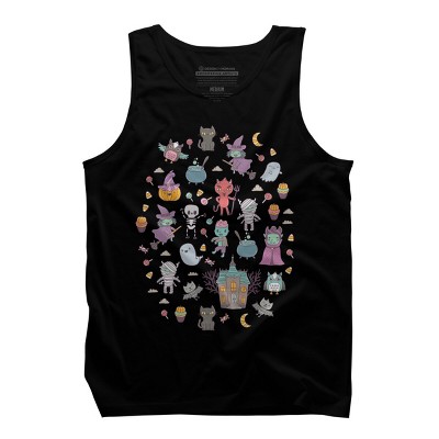 Men's Design By Humans Cute Halloween By kostolom3000 Tank Top
