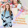 Catalonia Kid Wearable Blanket Hoodie Sweatshirt, Oversized Fleece Girl Soft Hoodie Sweatshirt with Large Front Pocket, Cozy Gift for Teen Boy Girl - 4 of 4