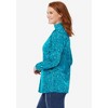 Woman Within Perfect Printed Long-Sleeve Turtleneck Tee - 4 of 4