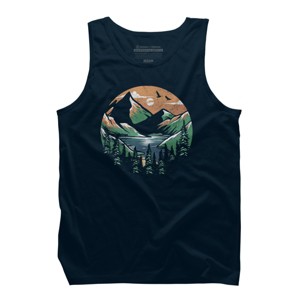 Men's Design By Humans Happiness Place By orangedan Tank Top - 1 of 3