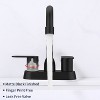 LunaLulinlk Bathroom faucet 360 degree high arc swivel spout center seat faucet 3 holes - 4 of 4