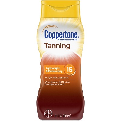 Coppertone Tanning Sunscreen Lotion - SPF 15 - 8oz