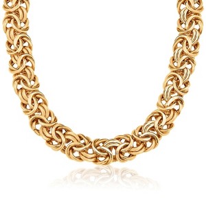 Giorgio Di Vicenza 10K 7.5mm Byzantine Chain Necklace - 1 of 2