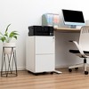 2 Drawer File Cabinet With Lock, Anti-tilt Wheels Steel Vertical Cabinet, Rolling Locking Office Cabinets - 2 of 4