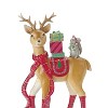 Winter Deer & Squirrel Figurine – 10"H Whimsical Polyresin Christmas Decor By Melrose - 3 of 3