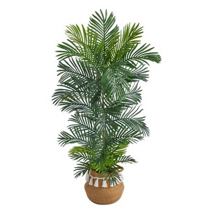 HomeStock  5 ft. Artificial Palm Tree in Pot for Indoor/Outdoor - 1 of 3