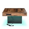 CAVINAS Coffee Tables for Living Room Farmhouse Wood Coffee Table Modern Center Table with 2 USB Ports and Outlets for Apartment - 2 of 4