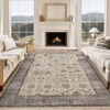Area Rugs for Living Room Vintage Boho Floral Print Area Rug Washable Traditional Indoor Carpet for Bedroom Kitchen Dining - 3 of 4